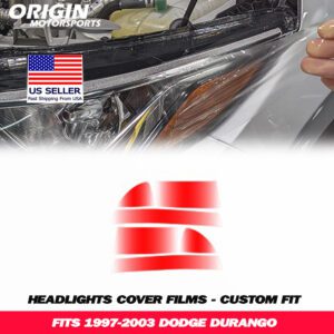 1997-2003 Dodge DURANGO Precut Headlight PPF Clear Paint Protection Film Kit 1997-2003 Dodge DURANGO Precut Headlight PPF Clear Paint Protection Film Kit