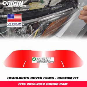2010-2012 Dodge RAM Precut Headlight PPF Clear Paint Protection Film Kit 2010-2012 Dodge RAM Precut Headlight PPF Clear Paint Protection Film Kit