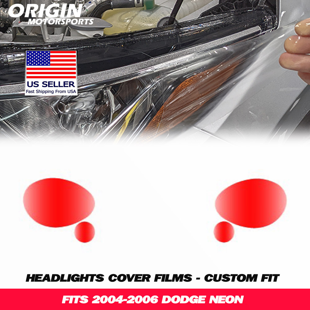 2004-2006 Dodge NEON Precut Headlight PPF Clear Paint Protection Film Kit 2004-2006 Dodge NEON Precut Headlight PPF Clear Paint Protection Film Kit