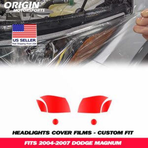 2004-2007 Dodge MAGNUM Precut Headlight PPF Clear Paint Protection Film Kit 2004-2007 Dodge MAGNUM Precut Headlight PPF Clear Paint Protection Film Kit