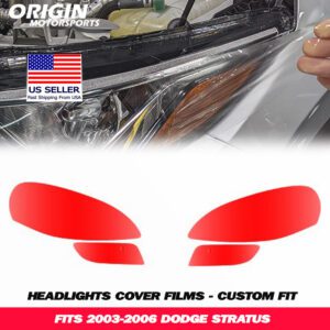 2003-2006 Dodge STRATUS Precut Headlight PPF Clear Paint Protection Film Kit 2003-2006 Dodge STRATUS Precut Headlight PPF Clear Paint Protection Film Kit