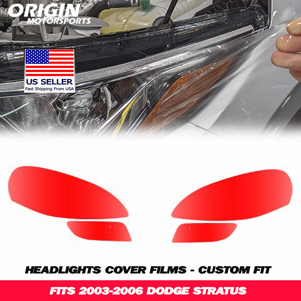 2003-2006 Dodge STRATUS Precut Headlight PPF Clear Paint Protection Film Kit 2003-2006 Dodge STRATUS Precut Headlight PPF Clear Paint Protection Film Kit