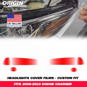 2006-2010 Dodge CHARGER Precut Headlight PPF Clear Paint Protection Film Kit 2006-2010 Dodge CHARGER Precut Headlight PPF Clear Paint Protection Film Kit