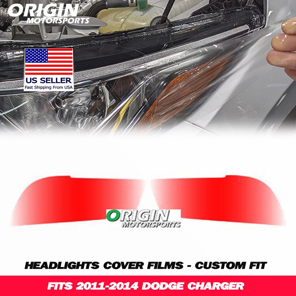 2011-2014 Dodge CHARGER Precut Headlight PPF Clear Paint Protection Film Kit 2011-2014 Dodge CHARGER Precut Headlight PPF Clear Paint Protection Film Kit