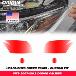 2007-2012 Dodge CALIBER Precut Headlight PPF Clear Paint Protection Film Kit 2007-2012 Dodge CALIBER Precut Headlight PPF Clear Paint Protection Film Kit