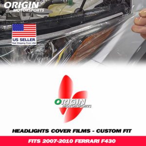 2007-2010 Ferrari F430 Precut Headlight PPF Clear Paint Protection Film Kit