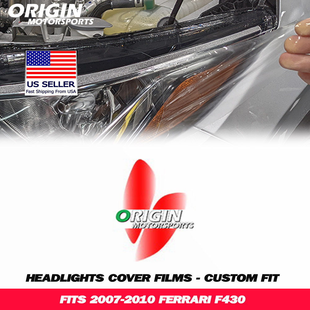 2007-2010 Ferrari F430 Precut Headlight PPF Clear Paint Protection Film Kit 2007-2010 Ferrari F430 Precut Headlight PPF Clear Paint Protection Film Kit