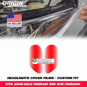 2008-2012 Ferrari 599 GTB FIORANO Precut Headlight PPF Clear Paint Protection Film Kit 2008-2012 Ferrari 599 GTB FIORANO Precut Headlight PPF Clear Paint Protection Film Kit