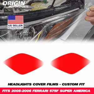 2005-2006 Ferrari 575F SUPER AMERICA Precut Headlight PPF Clear Paint Protection Film Kit 2005-2006 Ferrari 575F SUPER AMERICA Precut Headlight PPF Clear Paint Protection Film Kit