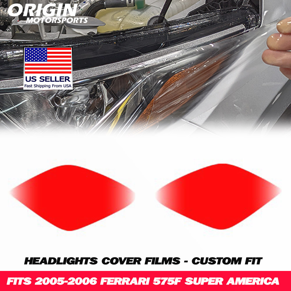 2005-2006 Ferrari 575F SUPER AMERICA Precut Headlight PPF Clear Paint Protection Film Kit 2005-2006 Ferrari 575F SUPER AMERICA Precut Headlight PPF Clear Paint Protection Film Kit
