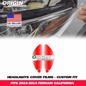 2010-2013 Ferrari CALIFORNIA Precut Headlight PPF Clear Paint Protection Film Kit 2010-2013 Ferrari CALIFORNIA Precut Headlight PPF Clear Paint Protection Film Kit