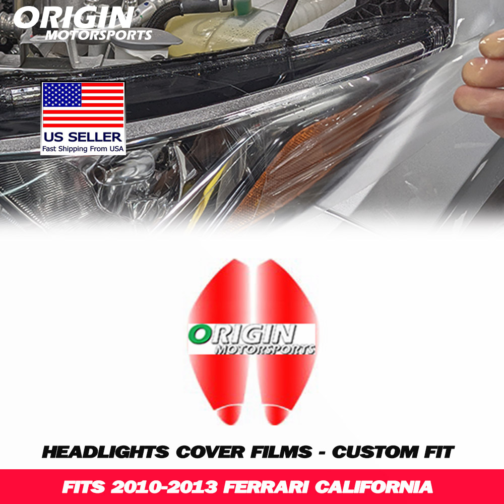 2010-2013 Ferrari CALIFORNIA Precut Headlight PPF Clear Paint Protection Film Kit 2010-2013 Ferrari CALIFORNIA Precut Headlight PPF Clear Paint Protection Film Kit