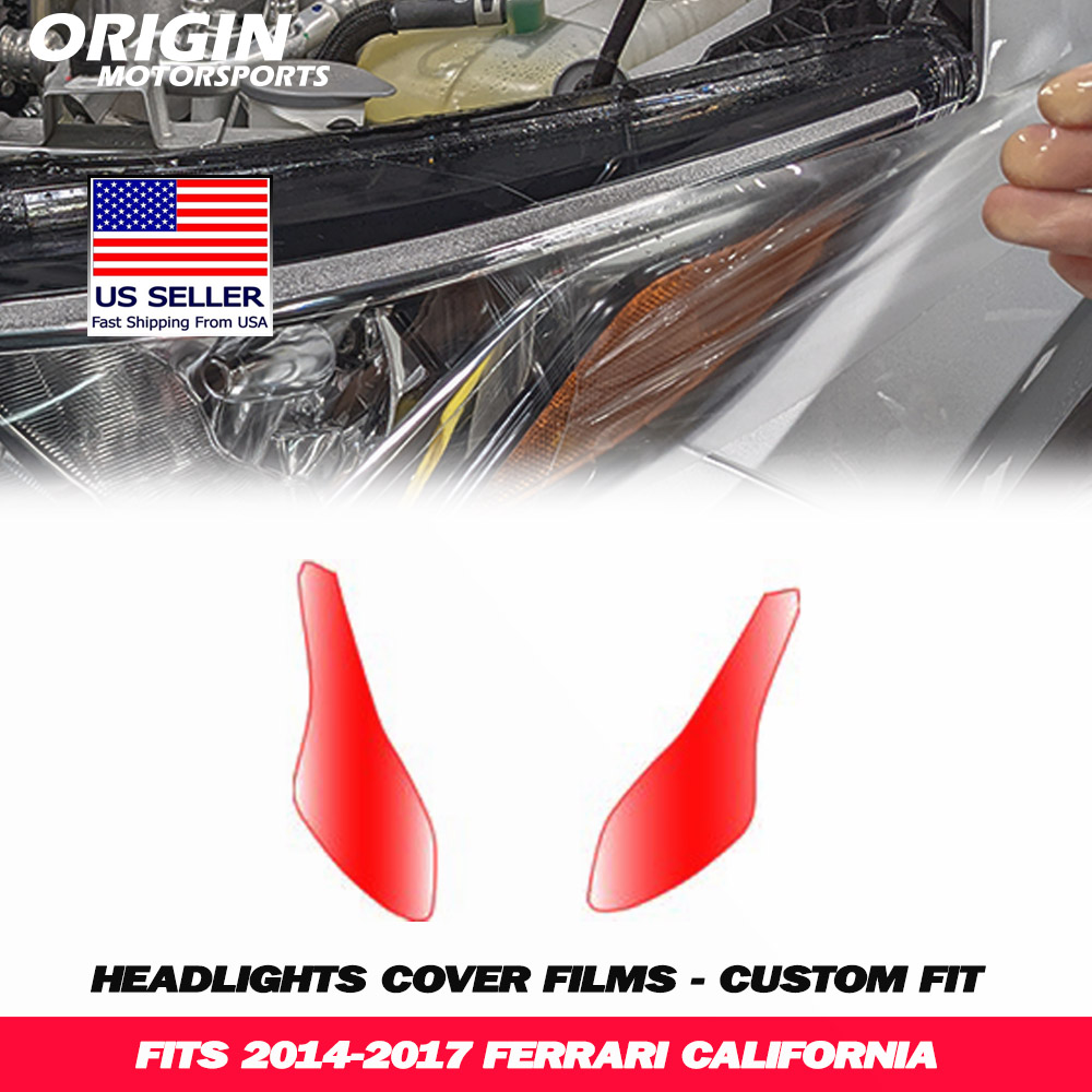 2014-2017 Ferrari CALIFORNIA Precut Headlight PPF Clear Paint Protection Film Kit 2014-2017 Ferrari CALIFORNIA Precut Headlight PPF Clear Paint Protection Film Kit