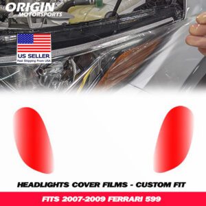 2007-2009 Ferrari 599 Precut Headlight PPF Clear Paint Protection Film Kit 2007-2009 Ferrari 599 Precut Headlight PPF Clear Paint Protection Film Kit