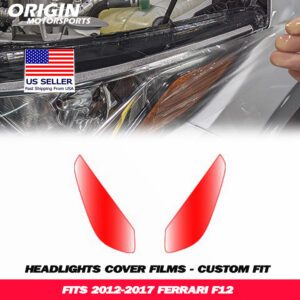 2012-2017 Ferrari F12 Precut Headlight PPF Clear Paint Protection Film Kit 2012-2017 Ferrari F12 Precut Headlight PPF Clear Paint Protection Film Kit