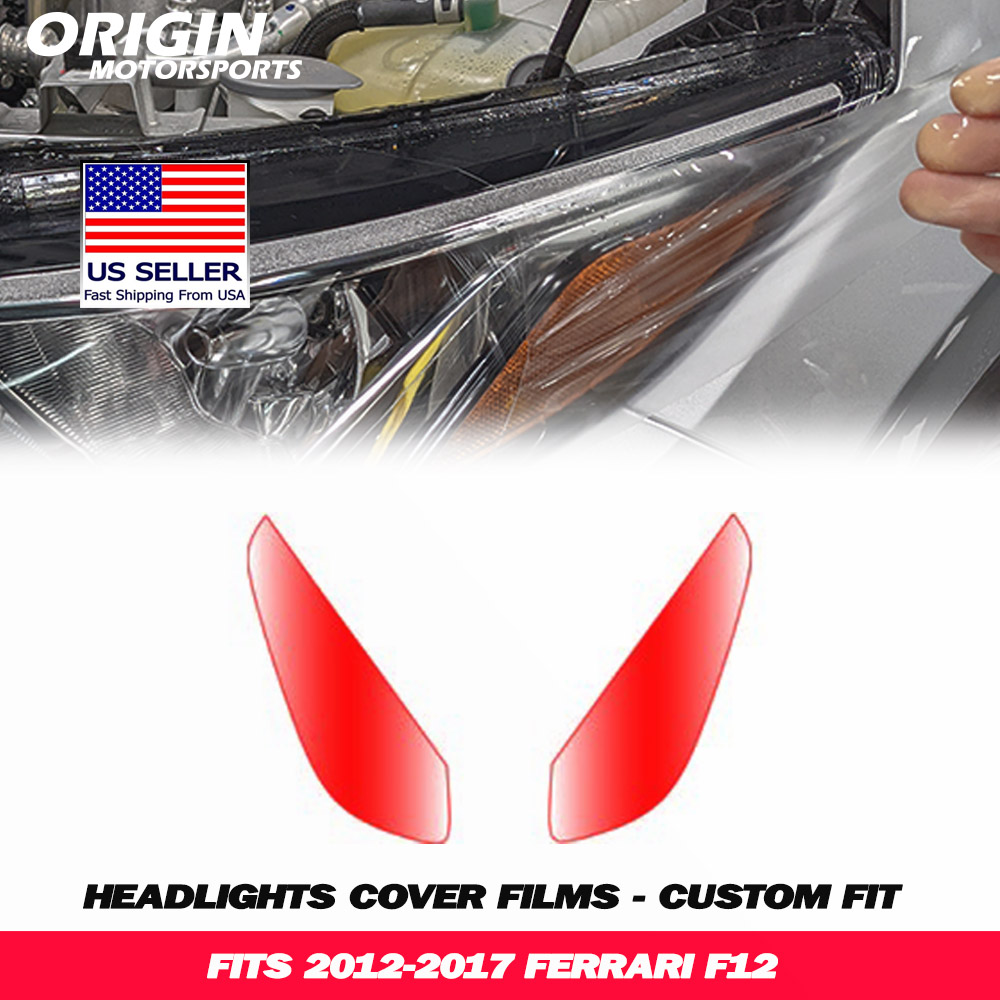 2012-2017 Ferrari F12 Precut Headlight PPF Clear Paint Protection Film Kit 2012-2017 Ferrari F12 Precut Headlight PPF Clear Paint Protection Film Kit