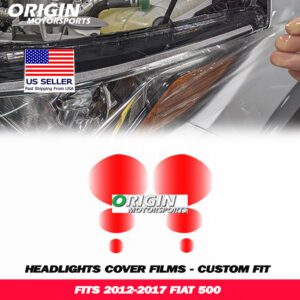 2012-2017 Fiat 500 Precut Headlight PPF Clear Paint Protection Film Kit 2012-2017 Fiat 500 Precut Headlight PPF Clear Paint Protection Film Kit