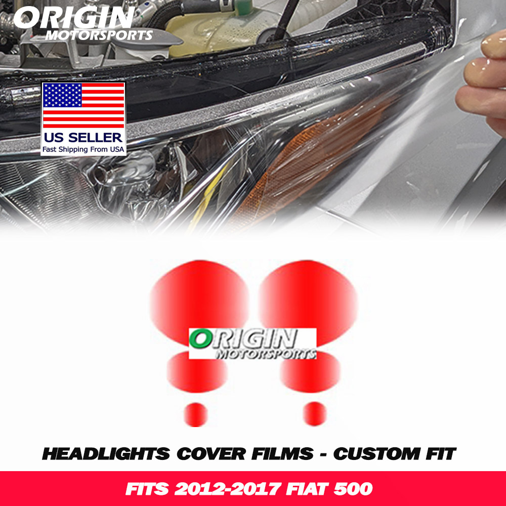 2012-2017 Fiat 500 Precut Headlight PPF Clear Paint Protection Film Kit 2012-2017 Fiat 500 Precut Headlight PPF Clear Paint Protection Film Kit