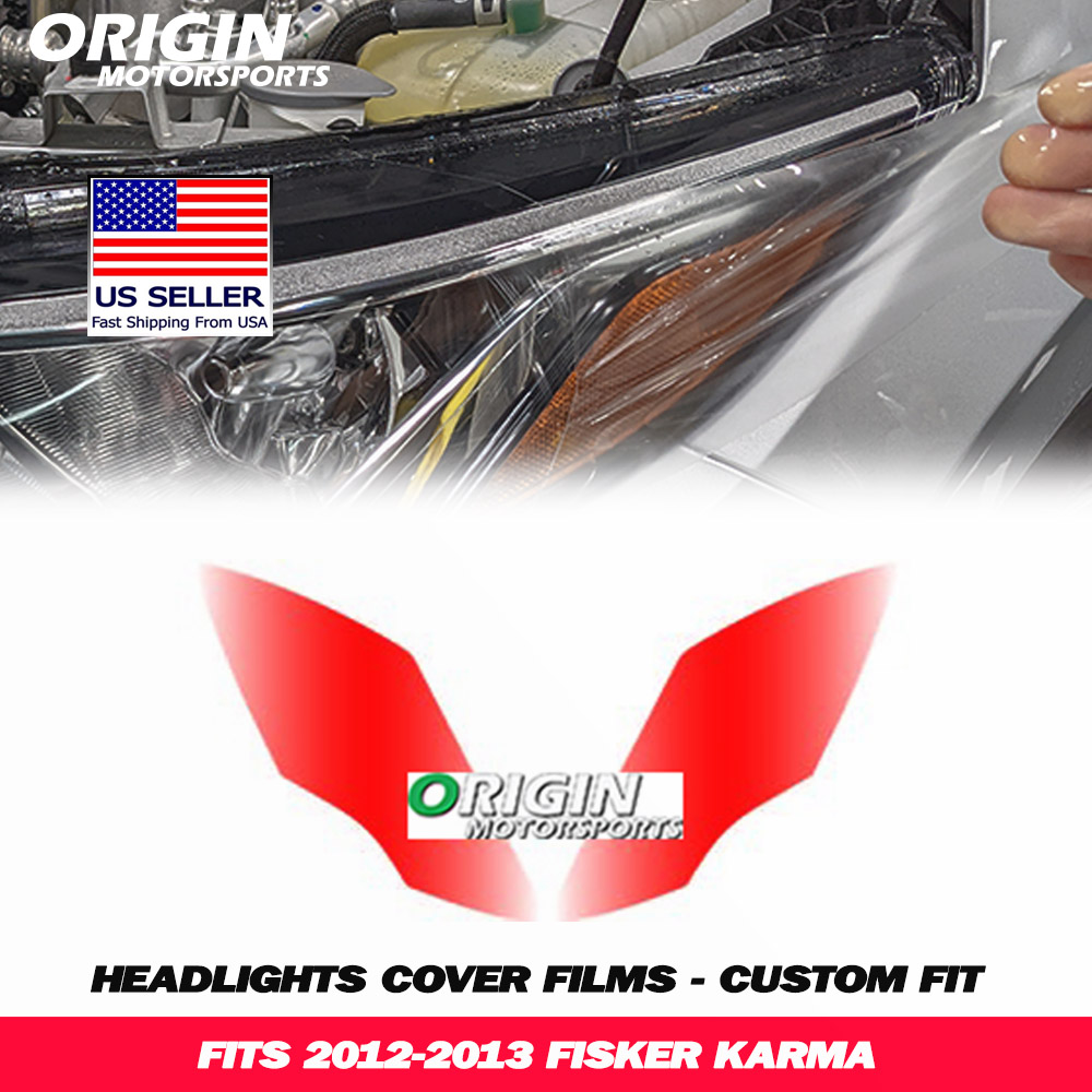 2012-2013 Fisker KARMA Precut Headlight PPF Clear Paint Protection Film Kit 2012-2013 Fisker KARMA Precut Headlight PPF Clear Paint Protection Film Kit