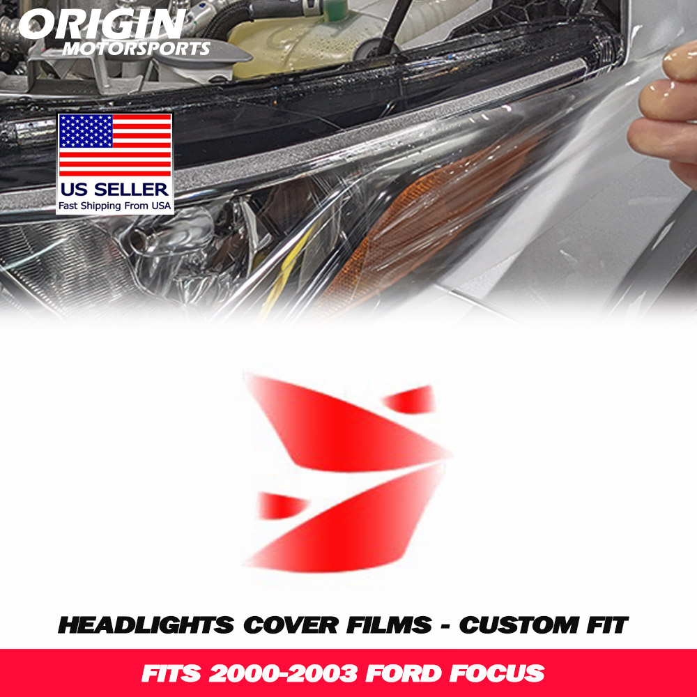 2000-2003 Ford FOCUS Precut Headlight PPF Clear Paint Protection Film Kit 2000-2003 Ford FOCUS Precut Headlight PPF Clear Paint Protection Film Kit