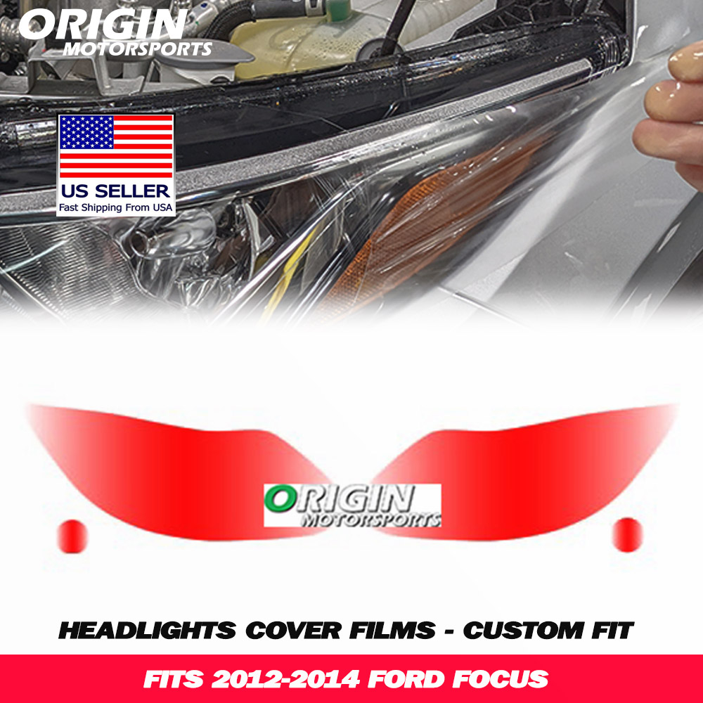 2012-2014 Ford FOCUS Precut Headlight PPF Clear Paint Protection Film Kit