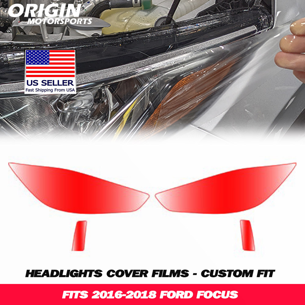 2016-2018 Ford FOCUS Precut Headlight PPF Clear Paint Protection Film Kit 2016-2018 Ford FOCUS Precut Headlight PPF Clear Paint Protection Film Kit