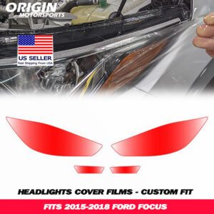 2015-2018 Ford FOCUS Precut Headlight PPF Clear Paint Protection Film Kit 2015-2018 Ford FOCUS Precut Headlight PPF Clear Paint Protection Film Kit