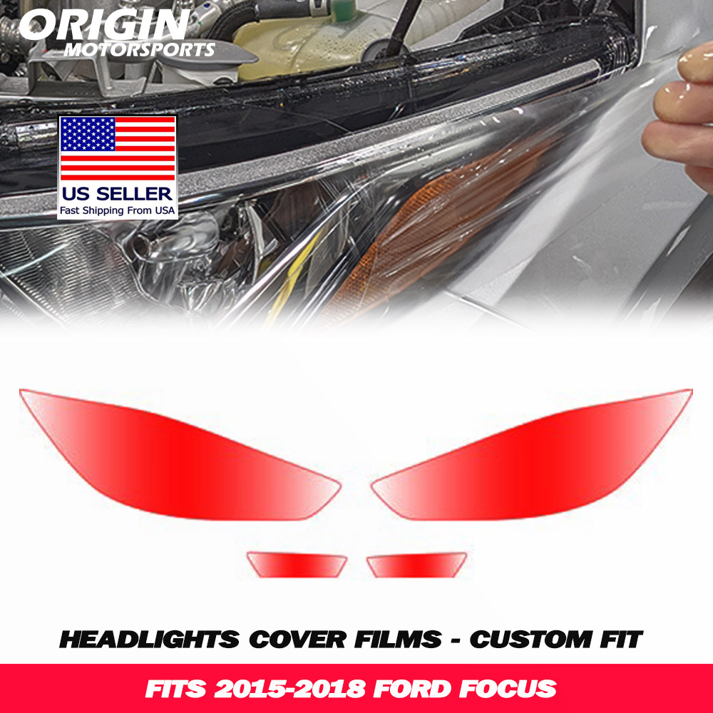 2015-2018 Ford FOCUS Precut Headlight PPF Clear Paint Protection Film Kit 2015-2018 Ford FOCUS Precut Headlight PPF Clear Paint Protection Film Kit