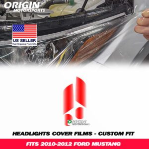 2010-2012 Ford MUSTANG Precut Headlight PPF Clear Paint Protection Film Kit 2010-2012 Ford MUSTANG Precut Headlight PPF Clear Paint Protection Film Kit