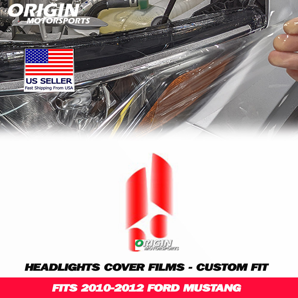 2010-2012 Ford MUSTANG Precut Headlight PPF Clear Paint Protection Film Kit 2010-2012 Ford MUSTANG Precut Headlight PPF Clear Paint Protection Film Kit
