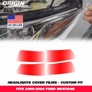 1999-2004 Ford MUSTANG Precut Headlight PPF Clear Paint Protection Film Kit