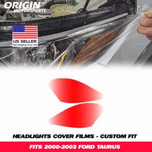 2000-2003 Ford TAURUS Precut Headlight PPF Clear Paint Protection Film Kit 2000-2003 Ford TAURUS Precut Headlight PPF Clear Paint Protection Film Kit