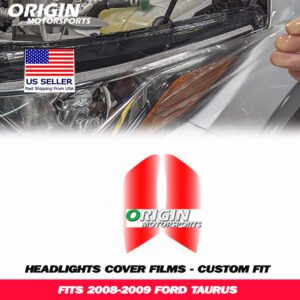 2008-2009 Ford TAURUS Precut Headlight PPF Clear Paint Protection Film Kit 2008-2009 Ford TAURUS Precut Headlight PPF Clear Paint Protection Film Kit