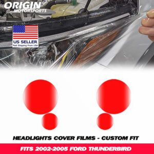 2002-2005 Ford THUNDERBIRD Precut Headlight PPF Clear Paint Protection Film Kit 2002-2005 Ford THUNDERBIRD Precut Headlight PPF Clear Paint Protection Film Kit