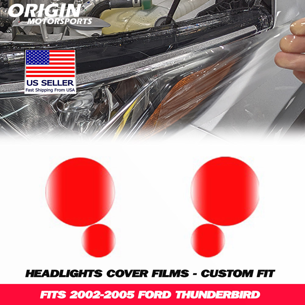 2002-2005 Ford THUNDERBIRD Precut Headlight PPF Clear Paint Protection Film Kit