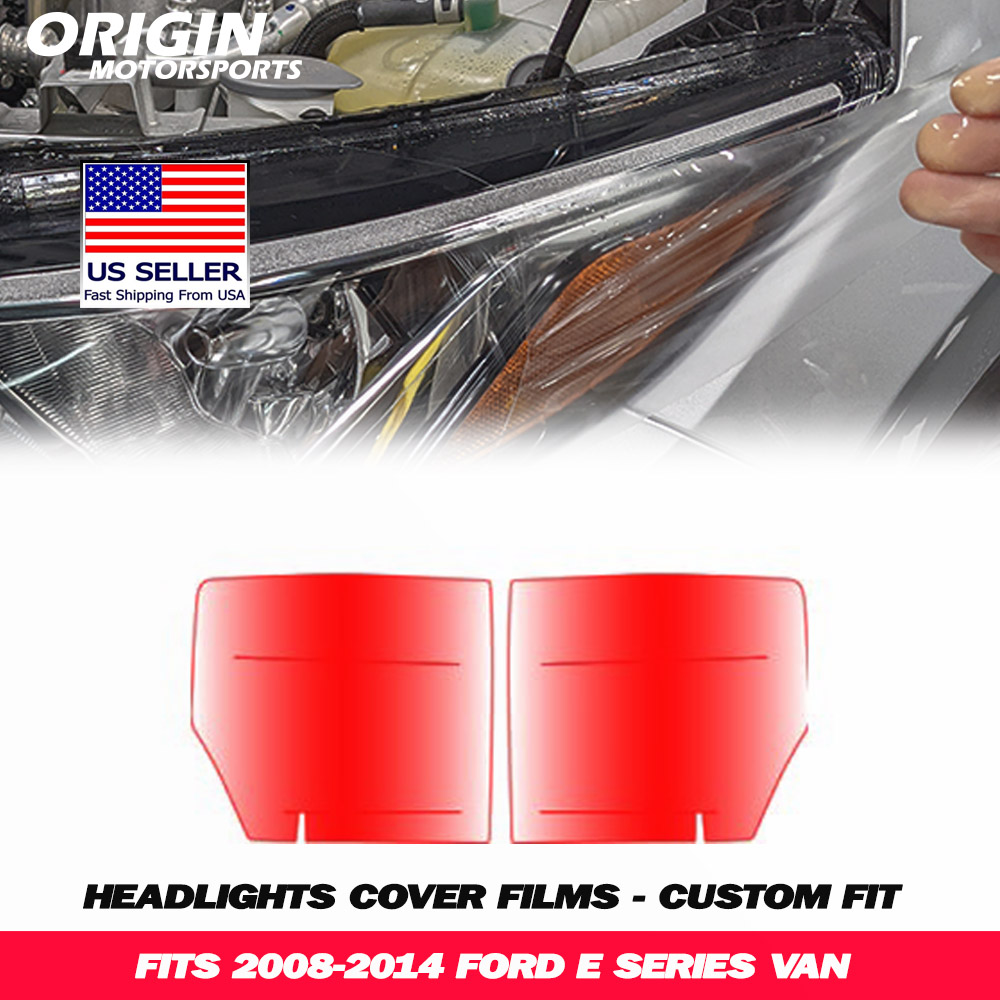 2008-2014 Ford E SERIES VAN Precut Headlight PPF Clear Paint Protection Film Kit