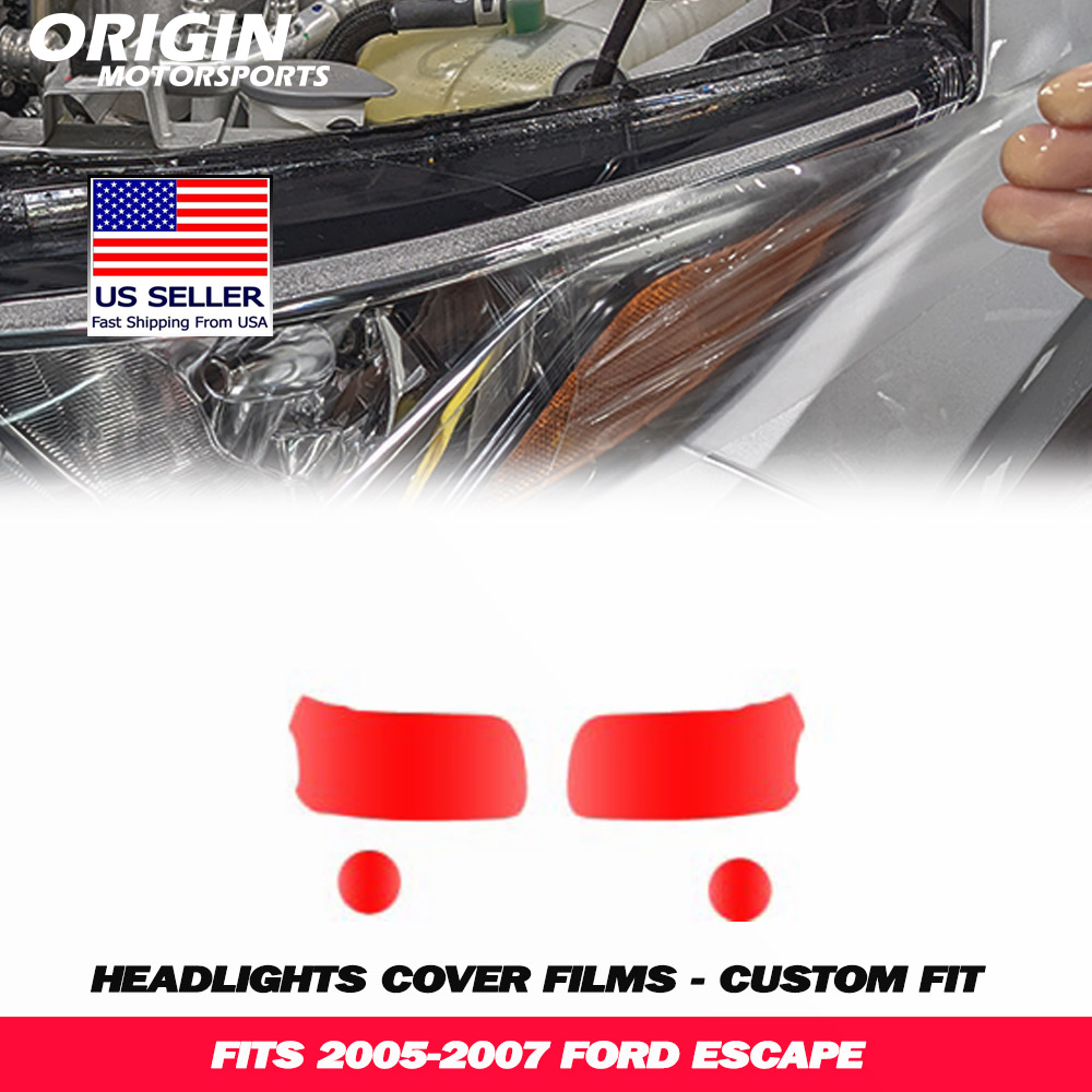 2005-2007 Ford ESCAPE Precut Headlight PPF Clear Paint Protection Film Kit 2005-2007 Ford ESCAPE Precut Headlight PPF Clear Paint Protection Film Kit