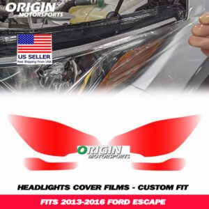 2013-2016 Ford ESCAPE Precut Headlight PPF Clear Paint Protection Film Kit 2013-2016 Ford ESCAPE Precut Headlight PPF Clear Paint Protection Film Kit