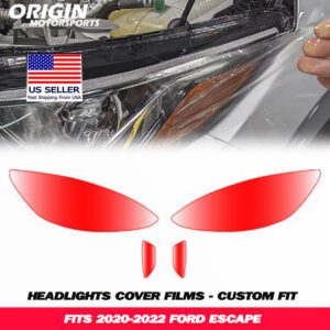2020-2022 Ford ESCAPE Precut Headlight PPF Clear Paint Protection Film Kit 2020-2022 Ford ESCAPE Precut Headlight PPF Clear Paint Protection Film Kit