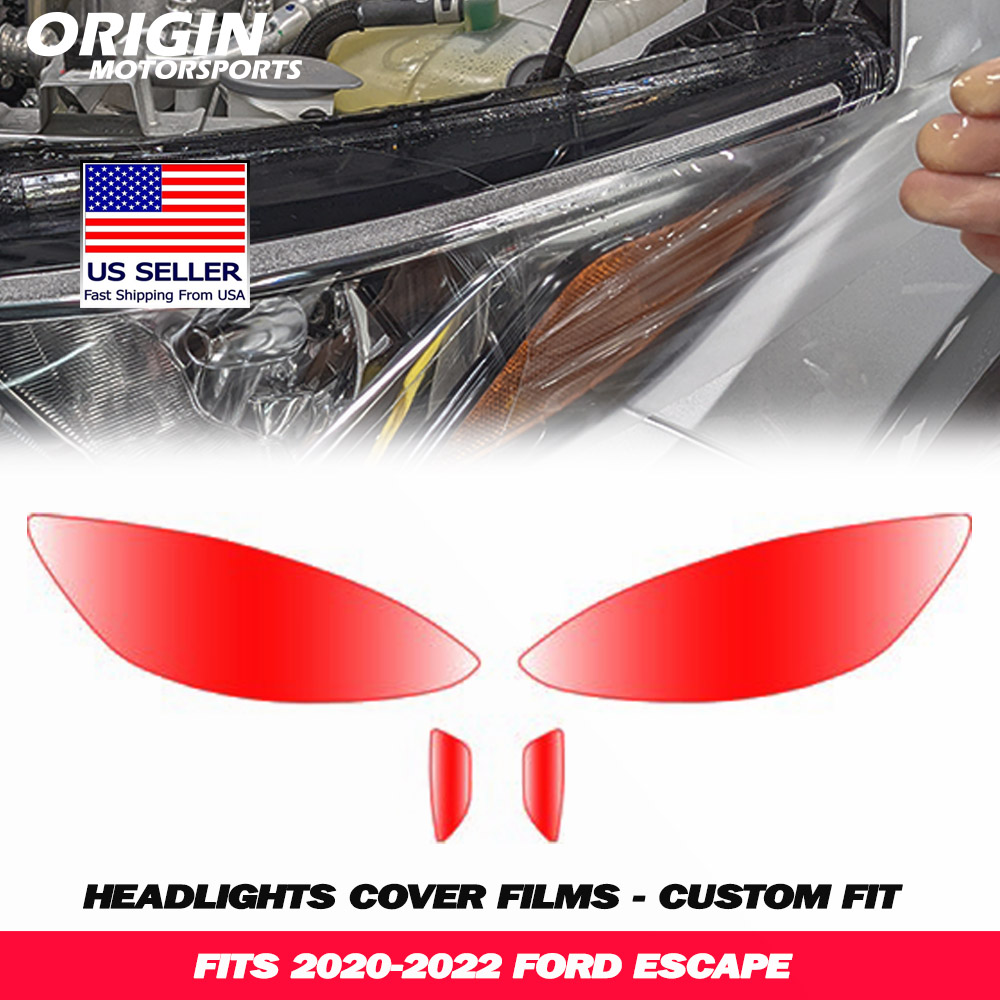 2020-2022 Ford ESCAPE Precut Headlight PPF Clear Paint Protection Film Kit 2020-2022 Ford ESCAPE Precut Headlight PPF Clear Paint Protection Film Kit