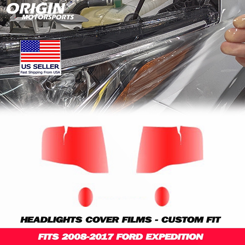2008-2017 Ford EXPEDITION Precut Headlight PPF Clear Paint Protection Film Kit 2008-2017 Ford EXPEDITION Precut Headlight PPF Clear Paint Protection Film Kit
