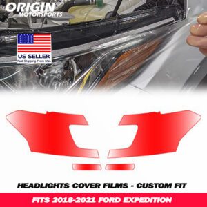 2018-2021 Ford EXPEDITION Precut Headlight PPF Clear Paint Protection Film Kit 2018-2021 Ford EXPEDITION Precut Headlight PPF Clear Paint Protection Film Kit