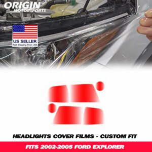 2002-2005 Ford EXPLORER Precut Headlight PPF Clear Paint Protection Film Kit 2002-2005 Ford EXPLORER Precut Headlight PPF Clear Paint Protection Film Kit