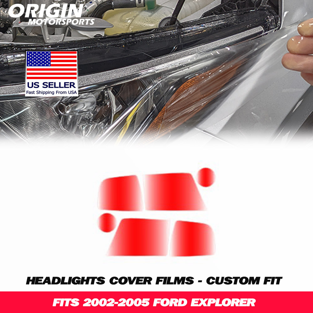 2002-2005 Ford EXPLORER Precut Headlight PPF Clear Paint Protection Film Kit