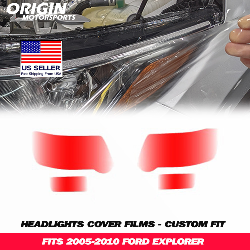 2005-2010 Ford EXPLORER Precut Headlight PPF Clear Paint Protection Film Kit 2005-2010 Ford EXPLORER Precut Headlight PPF Clear Paint Protection Film Kit
