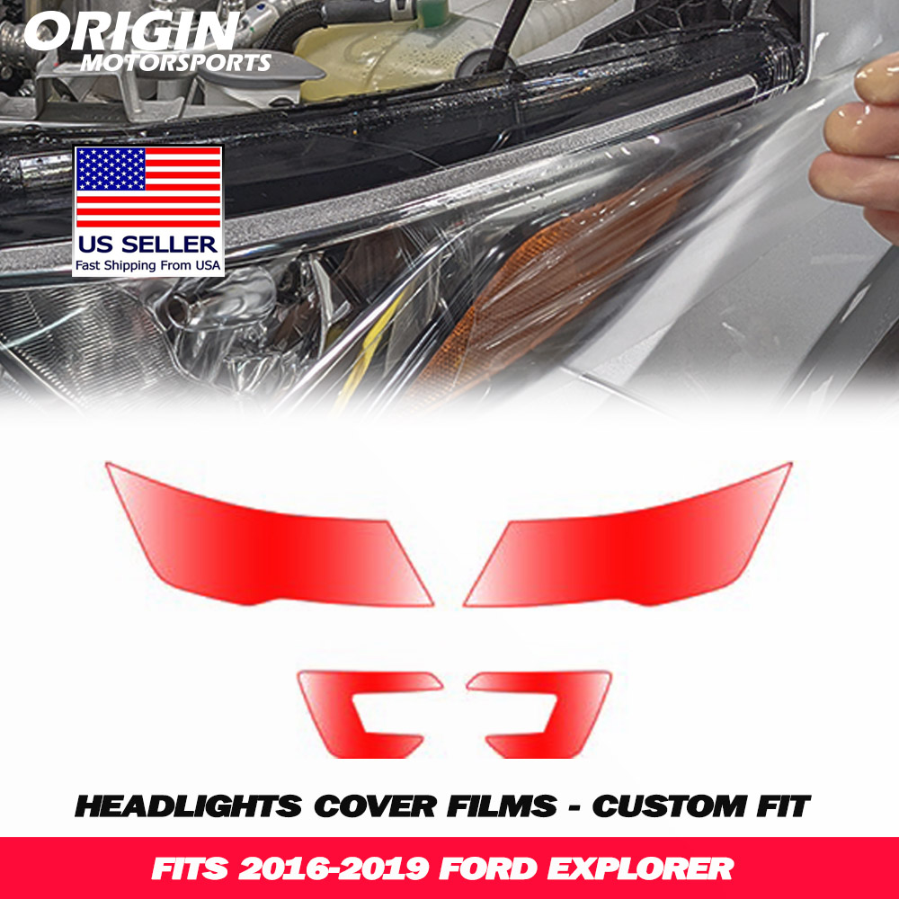 2016-2019 Ford EXPLORER Precut Headlight PPF Clear Paint Protection Film Kit 2016-2019 Ford EXPLORER Precut Headlight PPF Clear Paint Protection Film Kit