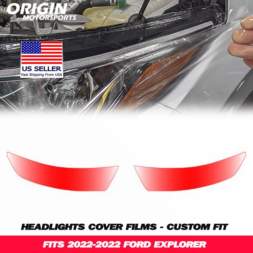 2022-2022 Ford EXPLORER Precut Headlight PPF Clear Paint Protection Film Kit 2022-2022 Ford EXPLORER Precut Headlight PPF Clear Paint Protection Film Kit