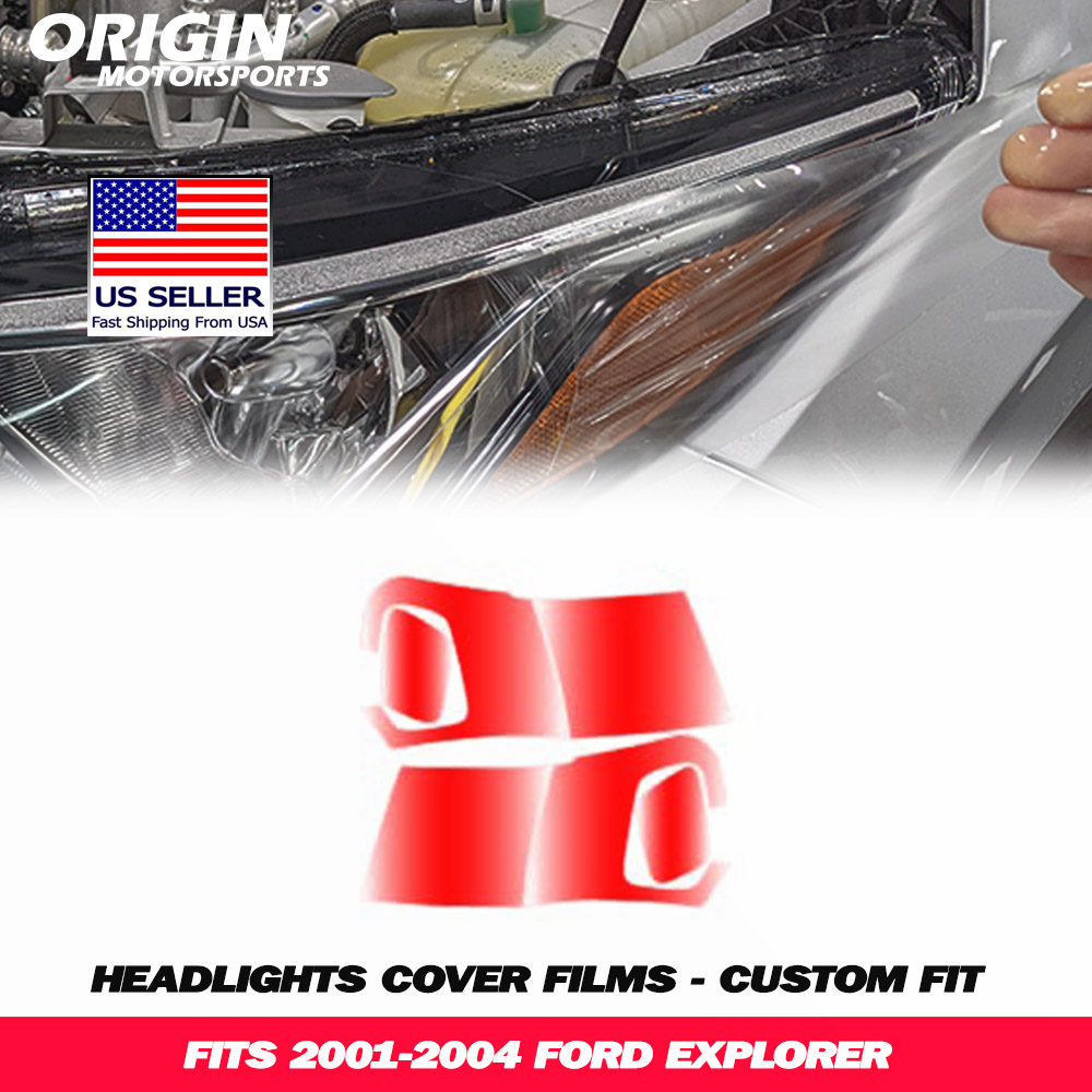 2001-2004 Ford EXPLORER Precut Headlight PPF Clear Paint Protection Film Kit