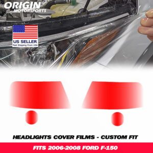 2006-2008 Ford F-150 Precut Headlight PPF Clear Paint Protection Film Kit 2006-2008 Ford F-150 Precut Headlight PPF Clear Paint Protection Film Kit