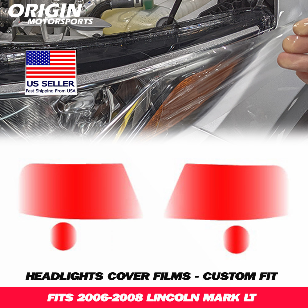 2006-2008 Lincoln MARK LT Precut Headlight PPF Clear Paint Protection Film Kit 2006-2008 Lincoln MARK LT Precut Headlight PPF Clear Paint Protection Film Kit